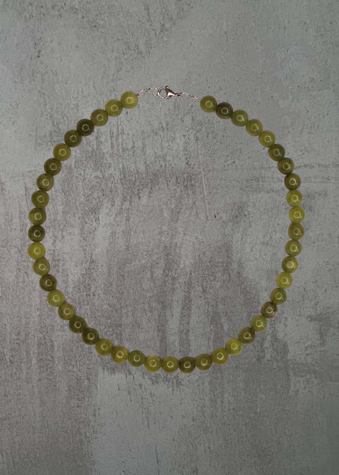 M8 - Moss Green Jade Necklace