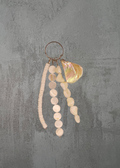K6 - Pearl & Iridescent Shell Bead Keychain