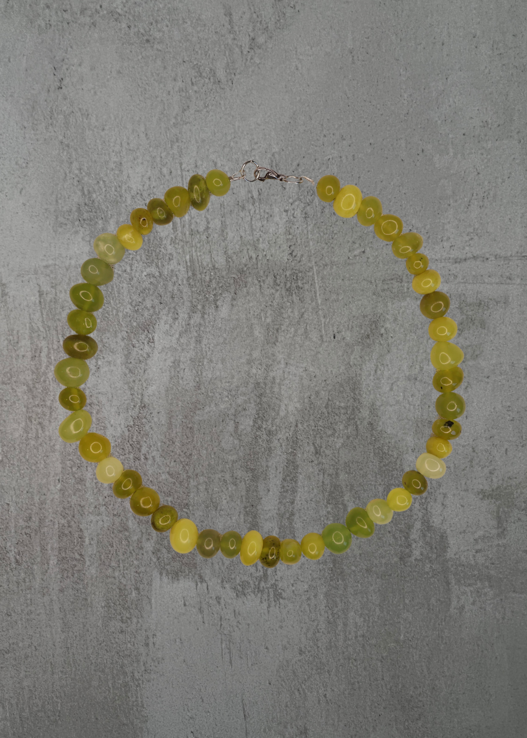 N6 - Citrus Jade Bead Necklace