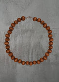 L9 - Brown Wood Bead Necklace