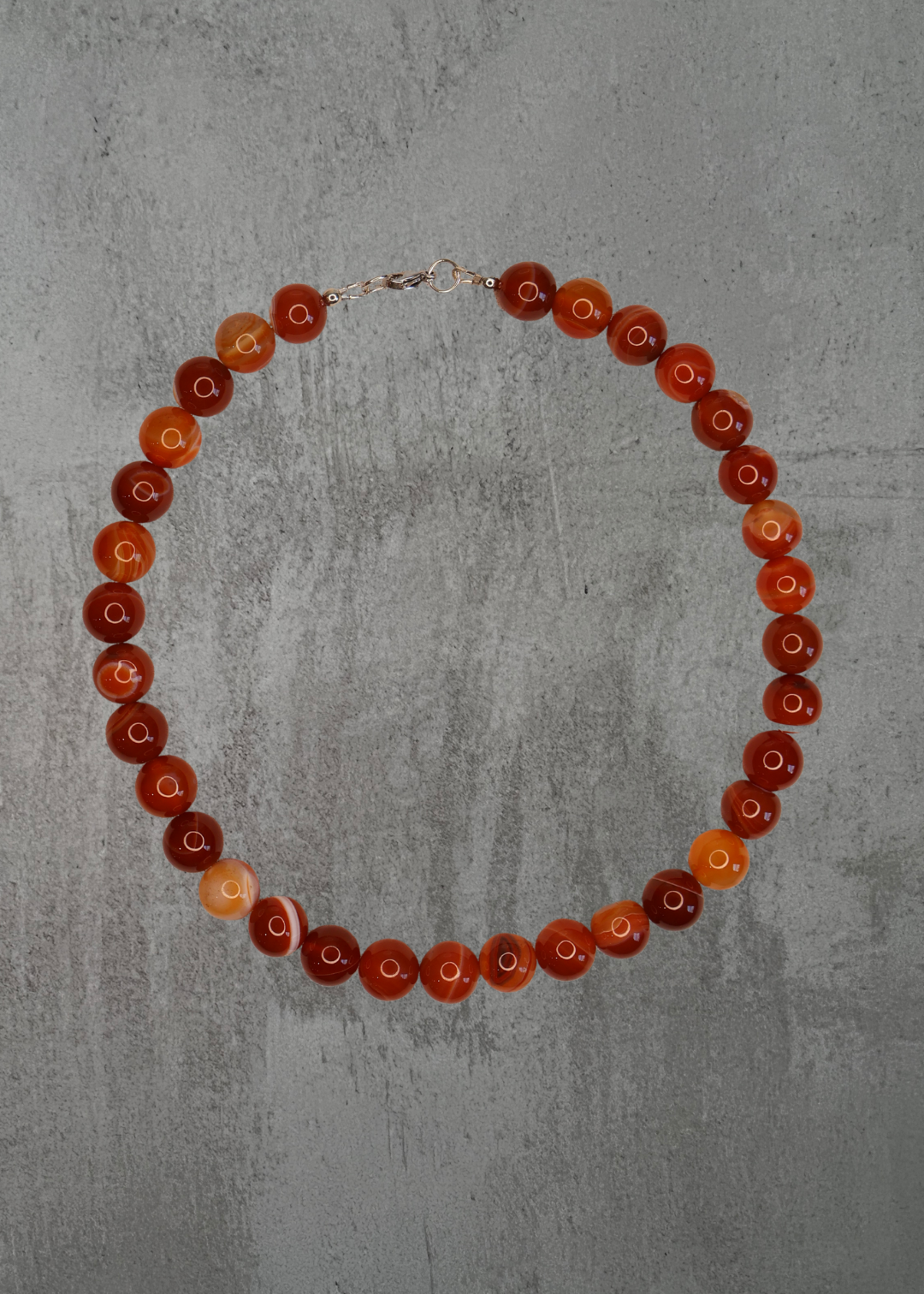 O5 - Terracotta Carnelian Necklace