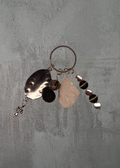 G3 - Quartz & Lava Stone Keychain